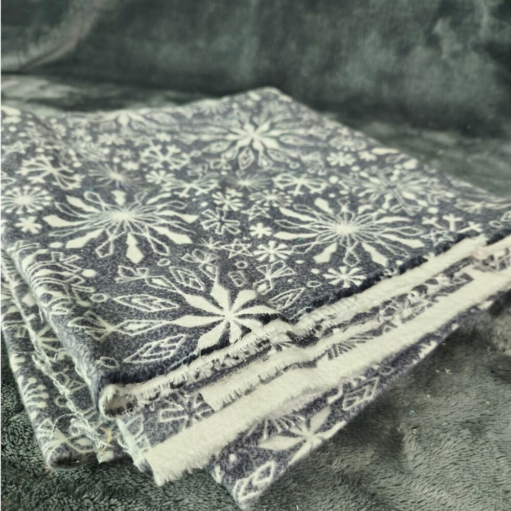 Joann's Snuggle Fabric Winter Snowflakes